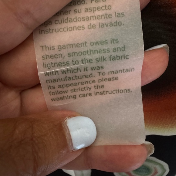 Hoss Intropia  NWT Silk Elegant Multicolor Patterned Dress. Ptp 17” length 37” - Picture 8 of 10